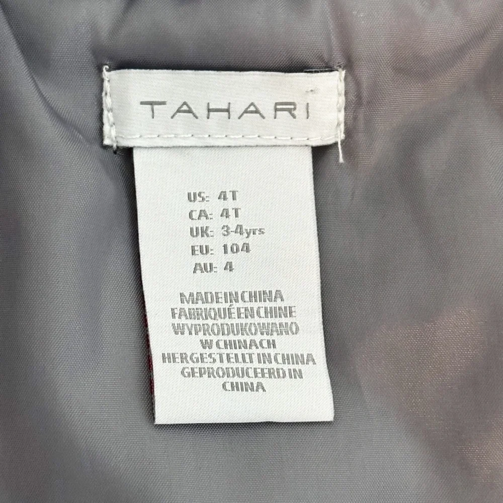 TAHARI Toddler Girls 4T Gray Peacoat Jacket Classic Cozy Church Special Events